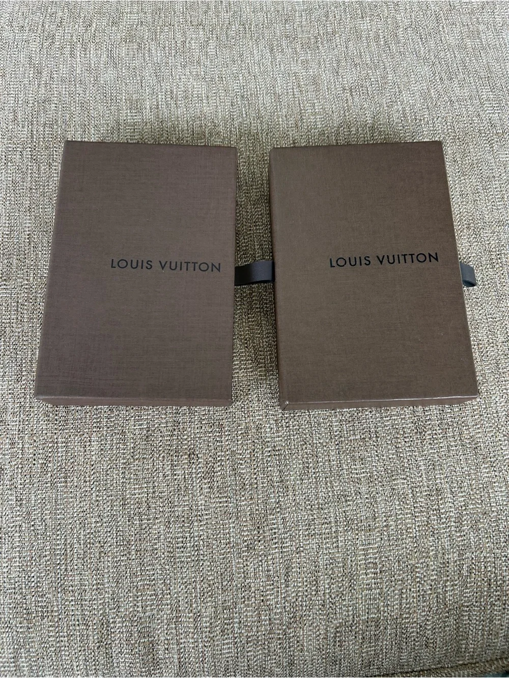 Louis Vuitton Brown Presentation Boxes with Ribbon Pulls
